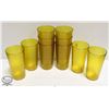 Image 1 : LOT OF 10 UNUSED JOHNSON ROSE AMBER 32OZ. TUMBLERS