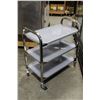 Image 2 : NEWLY ASSEMBLED STAINLESS STEEL SERVING CART WITH