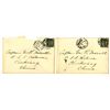 Image 1 : China. Dragon Issue Stamped Envelope Pair, ca.1911-13, From Shanghai to Kuikiang from the Marvell Co