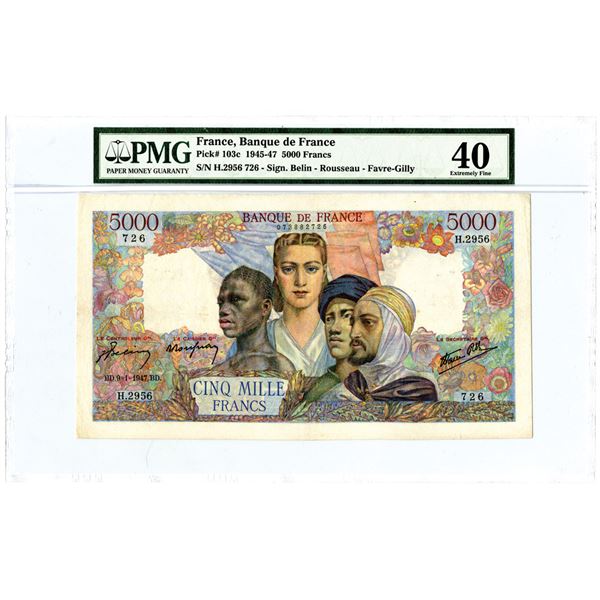 Banque de France, 1947 Issued Banknote