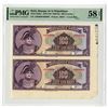 Image 1 : Banque de la Republique d'Haiti, 1979 (ND 1980-89), Great Serial # "A9999999", Uncut Specimen Pair o