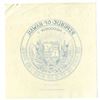 Image 2 : Republic of Hawaii, 1896 Hawaiian Arms Proof used on the back of the 1895 (1897) Silver Certificate 