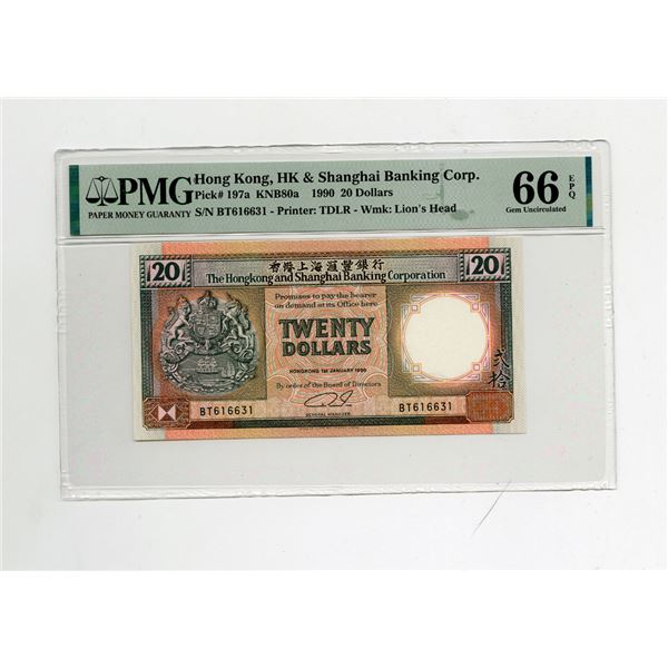 Hong Kong, 1990 Issued Banknotes