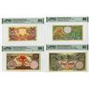 Image 1 : Bank Indonesia, 1959, Group of 4 PMG Graded Issued Banknotes