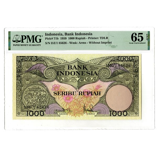 Bank Indonesia, 1959 Issued Banknote