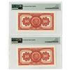 Image 2 : Banco Central de Reserva, 1962-68 High Grade Issued Sequential 10 Soles Banknote Pair