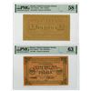 Image 1 : United Consumer Society, 1923 Issued Credit Bond Scrip Note Pair