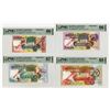 Image 1 : Central Bank of Seychelles, ND (1989) Issued Banknote Quartet