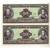 Image 1 : Banco Central de Venezuela. 1986. Uniface Uncut Pair of Progress Proofs
