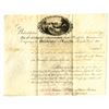 Image 1 : Philadelphia and Lancaster Turnpike Road, 1795, Issued Stock Certificate Signed by William Bingham.