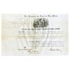 Image 1 : New York State Militia Appointment Certificate Signed by Washington Hunt, 1851