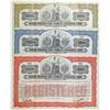 Image 1 : Anglo-French Five-Year 5% External Loan, 1915 Specimen Registered Bond Trio.