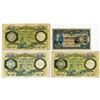 Image 1 : Banka e Shtetit Shqiptar. ND (1945). Quartet of Banknotes.