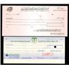 Image 1 : Saudi Arabia Olympic Committee & Kuwait Bahrain International Exchange Co. Pair of Specimen Checks, 