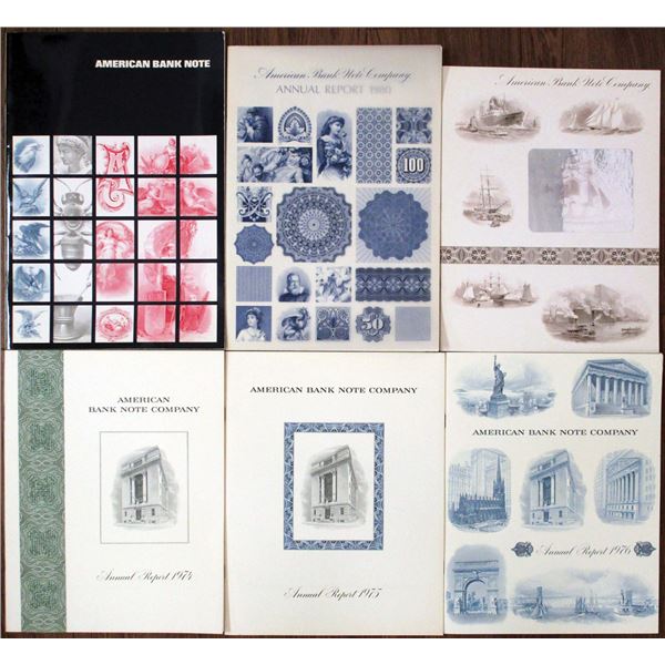 American Bank Note Co. 1974-84 Annual Reports and Advertising Promotion ...