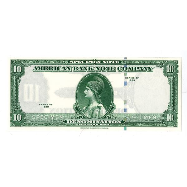 American Bank Note Co., 1929 Specimen Note