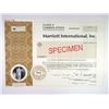 Image 1 : Marriott International, Inc., 2006, Specimen Stock Certificate