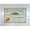 Image 1 : Shaw Fire Escape Ladder Mfg. Co. 1883 I/U Stock Certificate.