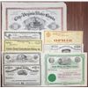 Image 1 : Nevada Related Assortment of Unissued Stocks & Bonds, ca.1877-1920s