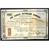 Image 1 : Kenzua Petroleum Co. 1865 I/U Stock Certificate.