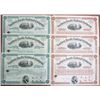 Image 1 : Northern Pacific Railroad Co., 1890-1891 Stock Certificate Group of 6 Pieces.