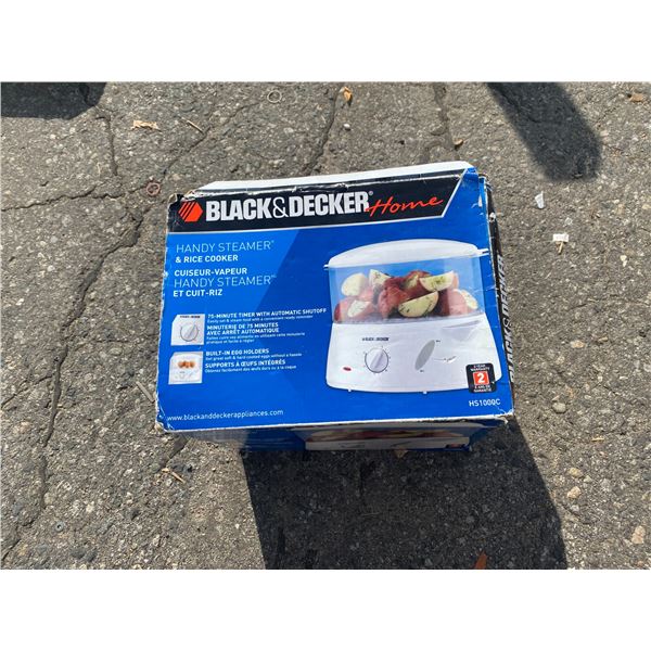 Black and decker steamer and rice cooker
