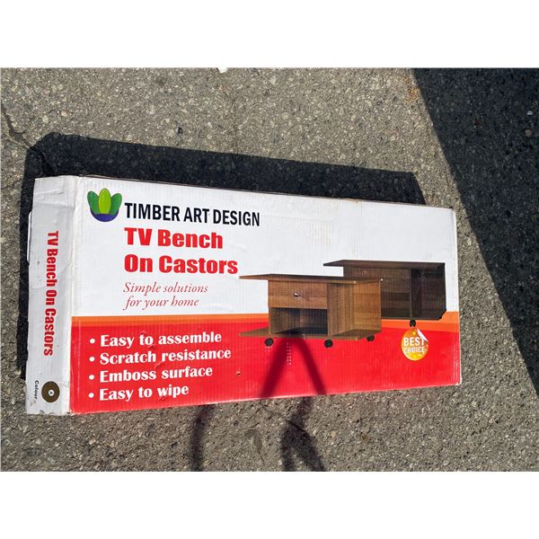 Tv bench on castors