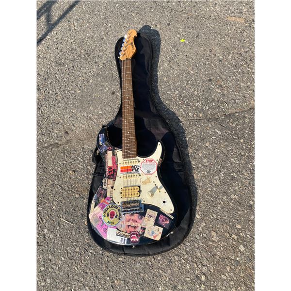 Yamaha guitar and case