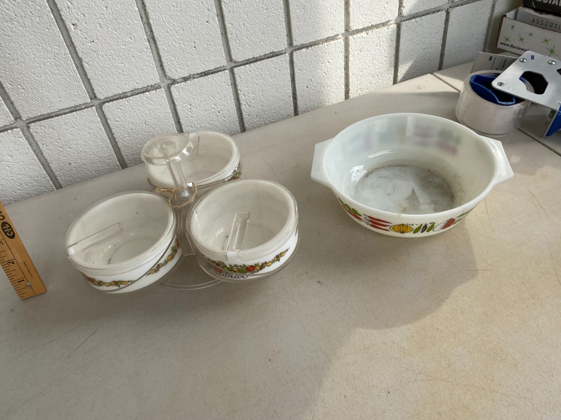 Vintage serving dishes