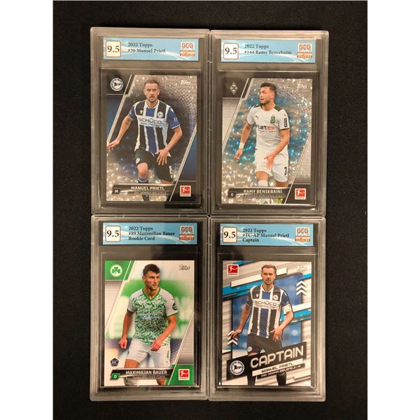 GCG HIGH GRADE INSERT SOCCER CARD LOT