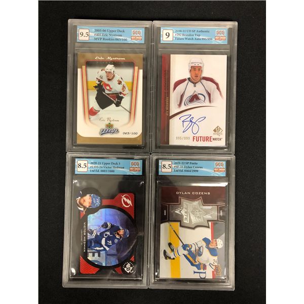 GCG GRADED NHL STAR AND ROOKIE CARD LOT