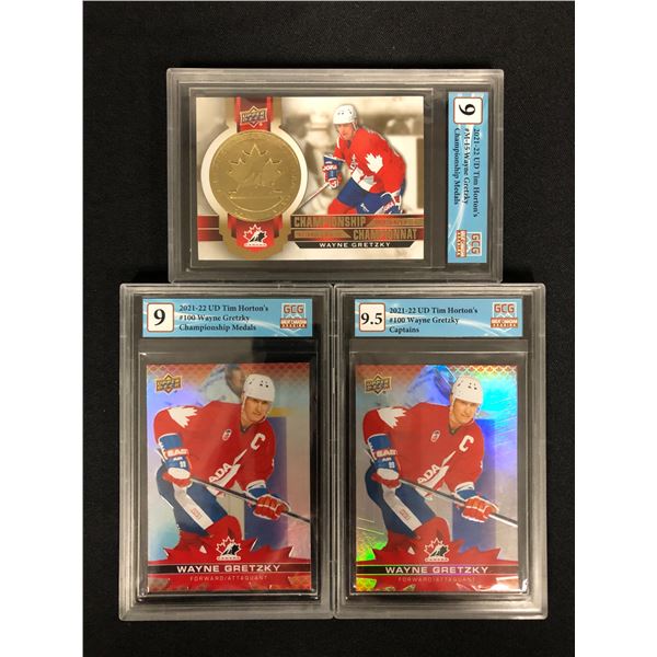 GCG HIGH GRADE WAYNE GRETZKY CARD LOT