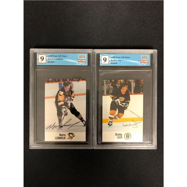 1988 ESSO ALL STARS MARIO LEMIEUX/ BOBBY ORR (GCG 9)