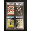 Image 1 : GCG GRADED NFL ROOKIE RELIC AND INSERT CARD LOT (HIGH GRADE)