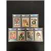 Image 1 : GCG GRADED VINTAGE NFL STAR CARD LOT (HIGH GRADES)