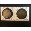 Image 1 : EARLY 1900'S CANADIAN SILVER 50 CENT PCS