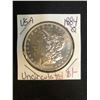 Image 1 : 1884 USA MORGAN SILVER DOLLAR NEW ORLEANS MINT UNCIRCULATED