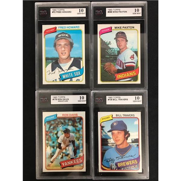 KSA GRADED GEM MINT 10 BASEBALL CARD LOT