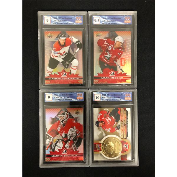 LOT OF HIGH GRADE TEAM CANADA HOCKEY CARDS GCG GRADED