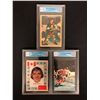 Image 1 : LOT OF GCG GRADED VINTAGE HOCKEY CARDS