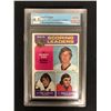 Image 1 : 1975 TOPPS #210 NHL SCORING LEADERS ORR/ESPOSITO/DIONNE GCG GRADED 8.5