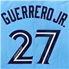 Image 2 : VLADIMIR GUERRERO JR. SIGNED TORONTO BLUE JAYS JERSEY (BABY BLUE) FROZEN POND COA)