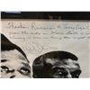 Image 2 : MEL DAVIS SIGNED AND INSCRIBED HARLOM GLOBETROTTERS 24 X 36 CUSTOM FRAME WITH ALI