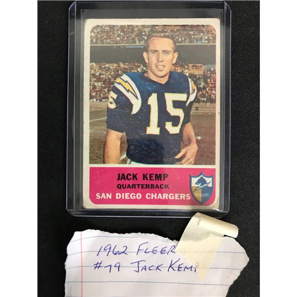 1962 FLEER NFL JACK KEMP