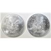 Image 2 : (2)  2015 AMERICAN SILVER EAGLES BU