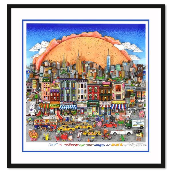 Get A Taste Of The World In NYC (Blue) by Fazzino, Charles