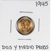 Image 1 : 1945 Mexico Dos Y Medio Pesos Gold Coin