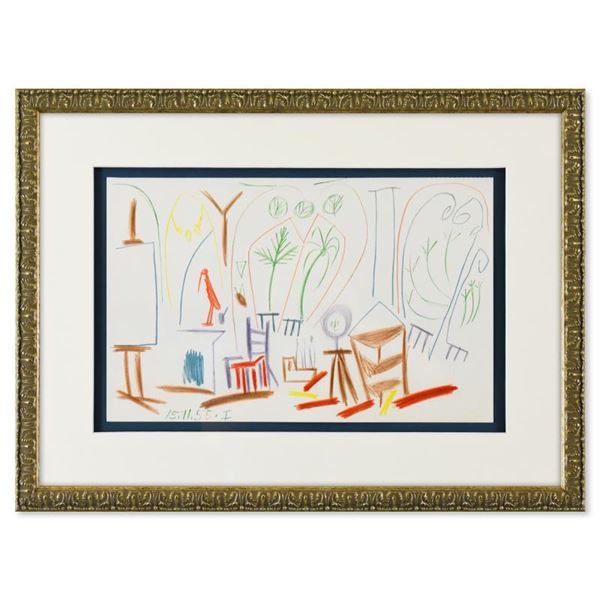 Pablo Picasso (1881-1973) "Carnet de Californie 15.11.55-I" Print Lithograph on Paper