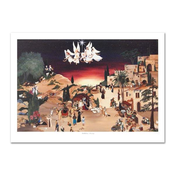 Deneille Spohn Moes "Bethlehem Morning" Limited Edition Lithograph On Paper