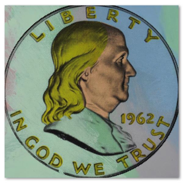 Steve Kaufman (1960-2010) "1962 Liberty Coin" Limited Edition Serigraph on Canvas